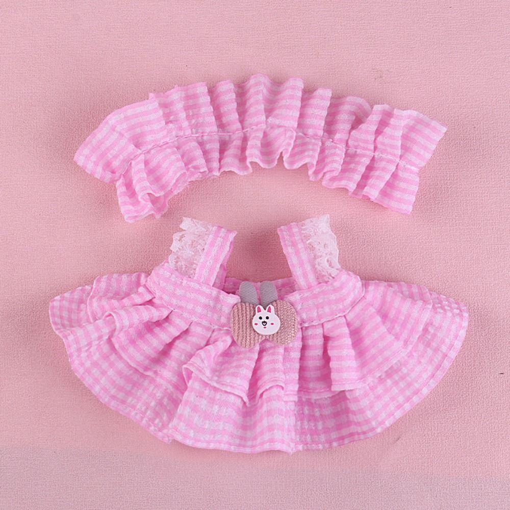 Clothes Cotton Doll Lolita Clothes 20cm Plush Doll Clothes 20 Cm Doll Jk Uniform Clothes  Kids