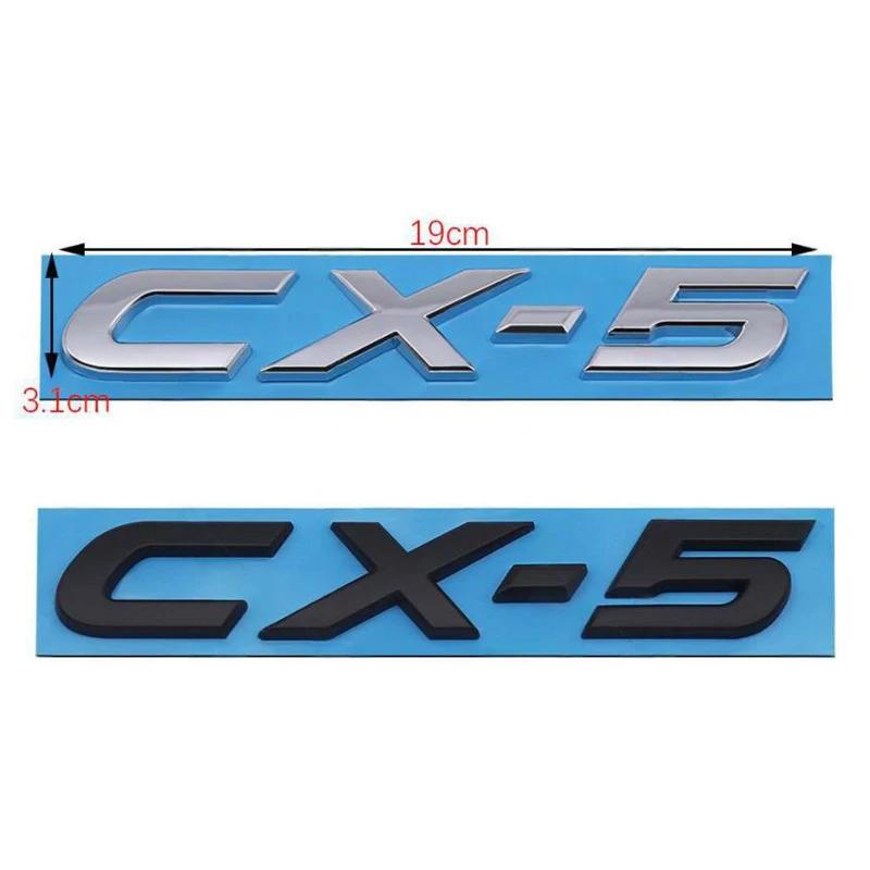 19X3.1CM for Mazda CX5 CX-5 3D Refitting Decals ABS Car Tail Letters Emblem Trunk Badge Stickers Decoration Accessories qhtnw11