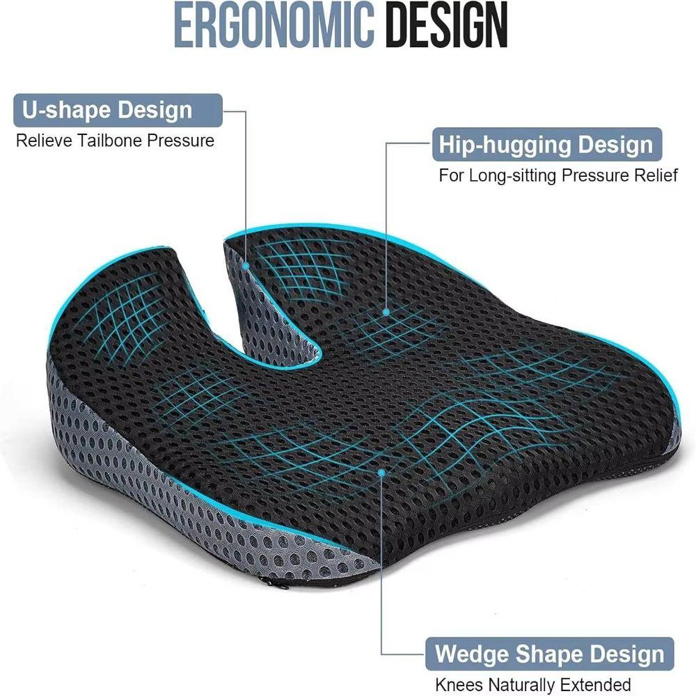 Orthopedic Seat Cushion 4D Mesh Car Seat Cushion Comfort Ergonomic Seat Cushion For Long Sitting