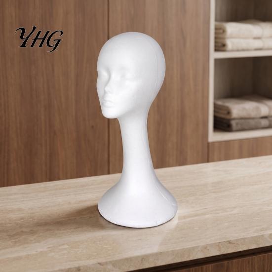 Mannequin Head for Hats Foam Head, Male Female Hat Display Stand, Lightweight Model Wig Storage Hair Styling Tool