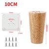 4pack Natural Solid Wood Furniture Leg Table Feets Wooden Cabinet Table Legs Fashion Furniture Hardware Replacement for Sofa Bed