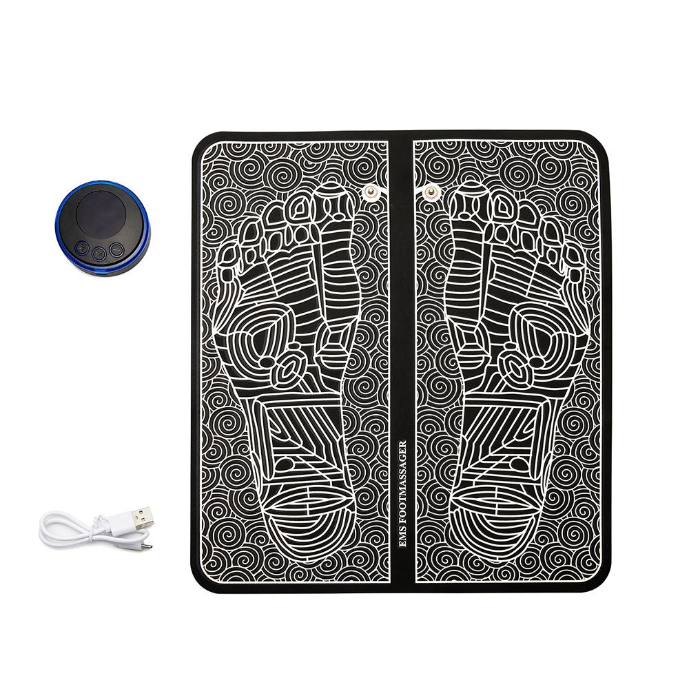 Electric EMS Foot Massager Pad Pulse Acupuncture Point Pen Feet Massage Mat Muscle Stimulation Device Relief Pain Relax Tools