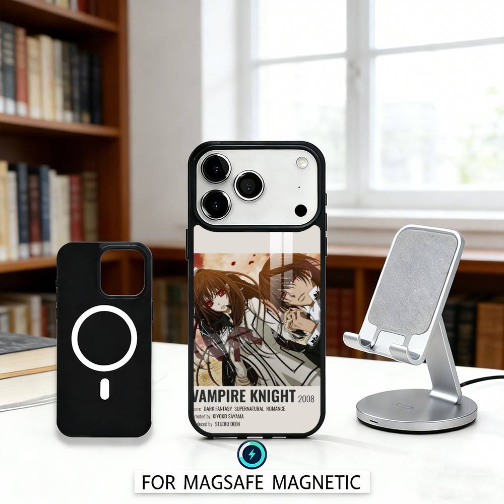 Anime M-Manga Vampire Knight Phone Case For iPhone17,16,15,14,13,12,Pro,Max,Magnetic For Magsafe Wireless Charging