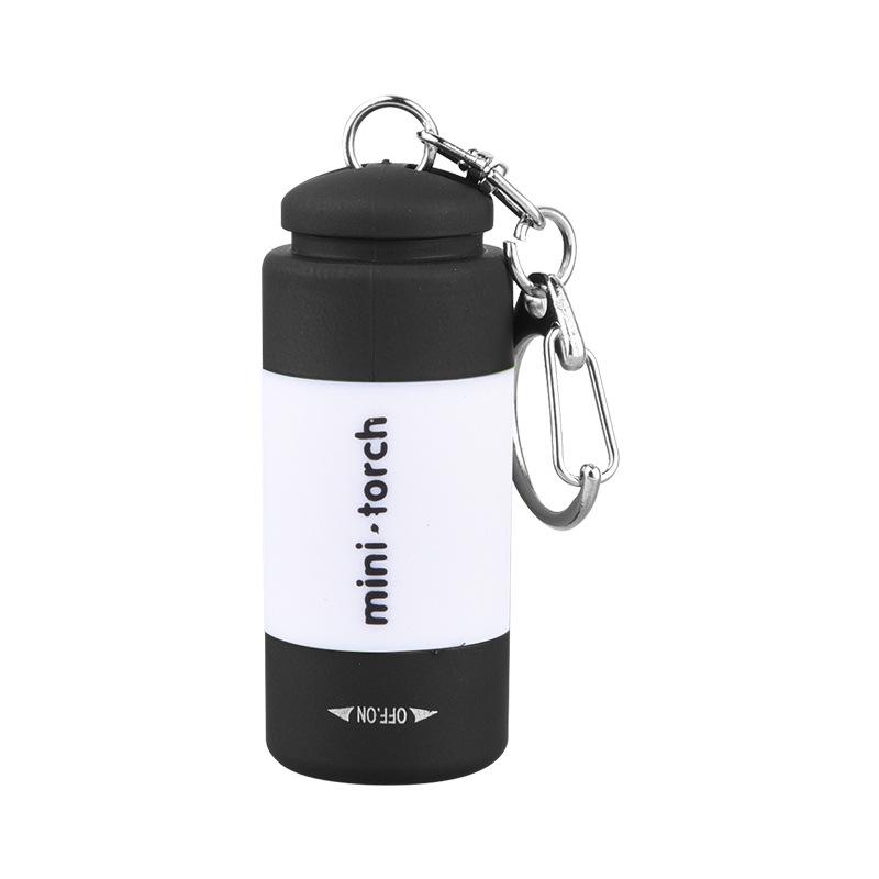 LED Micro Pocket Flashlight Portable USB Rechargeable Keychain Flashlight Waterproof Home Outdoor Hiking Camping Flashlight