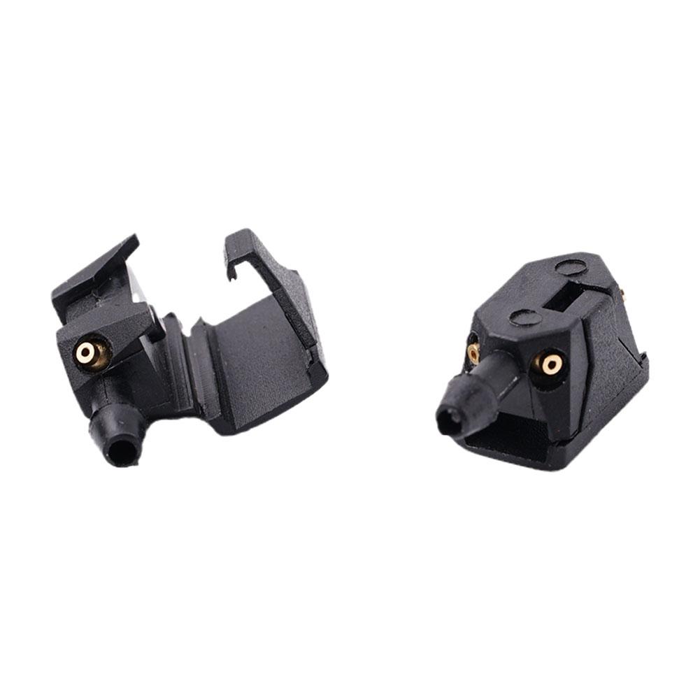 2Pcs Universal Car Windscreen Washer Wiper Water Spray Jets Nozzles Mounted Onto 8mm 9mm Arm Adjusted 4 Way Upgrade