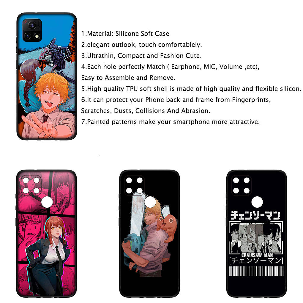 Cover for iPhone 17 16 15 Xiaomi Poco Redmi Note 14 13 12 11 Pro Max Samsung Galaxy S25 S24 S23 OPPO Huawei Tatsuki Fujimoto Chainsaw Man Phone Case