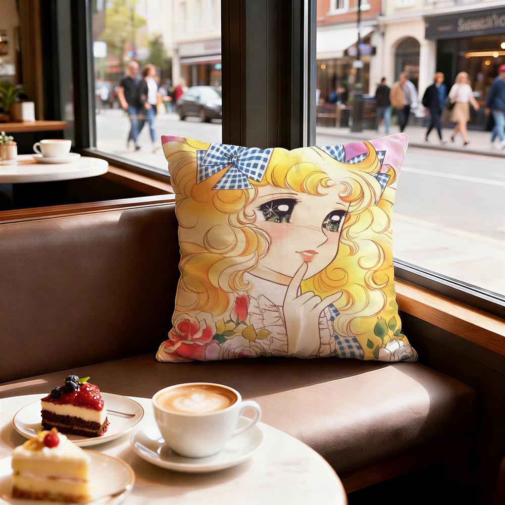 Anime Candy Candy Cushion Cover Decorative Cushions Covers Cover Sofa 50x50 Pillow 4 Piece 45x45 40x40 Pillowcase