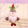 Christmas Foam Fabric Standing Ornament With Elk Snowman Doll Pendant For Holiday Tree Decoration