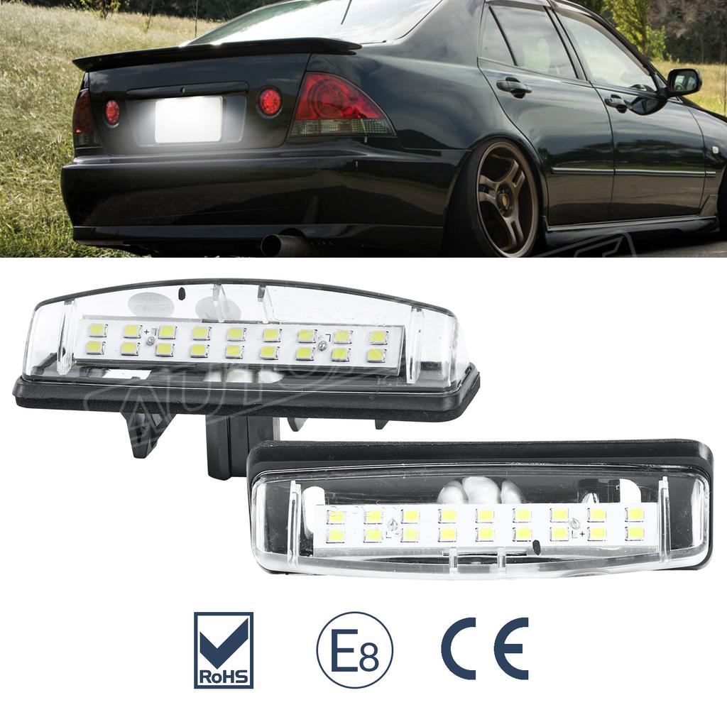 Canbus 12V 18LED Car LED License Number Plate Light Lamp For  Toyota Camry Prius Lexus LS200 GS300 White 6500k Lexus Accessories