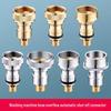 Lindong Universal Washing Machine Faucet with Anti-Detachment Stop Valve