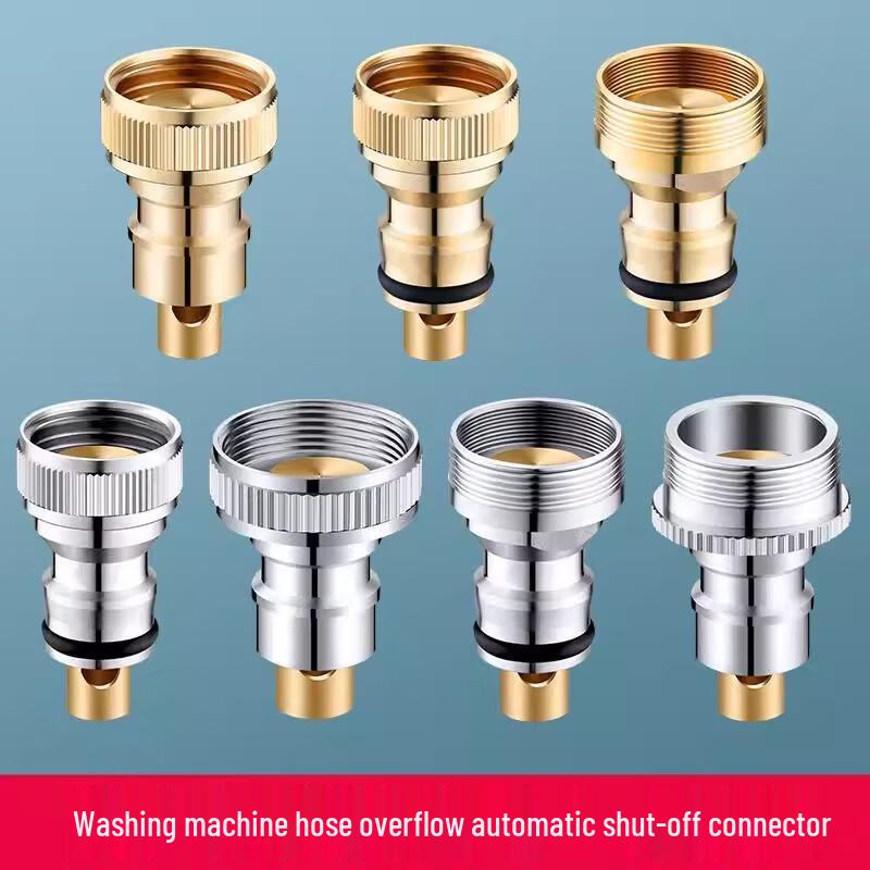 Lindong Universal Washing Machine Faucet with Anti-Detachment Stop Valve