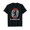 Berlin In Meiner DNA Flag Fingerprint T Shirt Vintage Washed Homme Fashion Versatile Casual Graphic Top For Everyday Wear