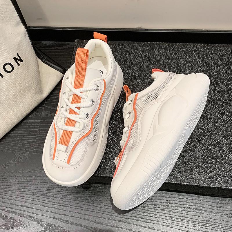 

Модные женские кроссовки PARZIVAL 2024 года, новые летние женские спортивные туфли, женские кроссовки для бега на открытом воздухе, удобные вулканизированные туфли 40 оранжевый