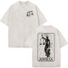 Washed Vintage Forward Observations Group Be Seeing You Print Tshirt Skeleton Graphic Tshirts Men Fashion Oversized T Shirts