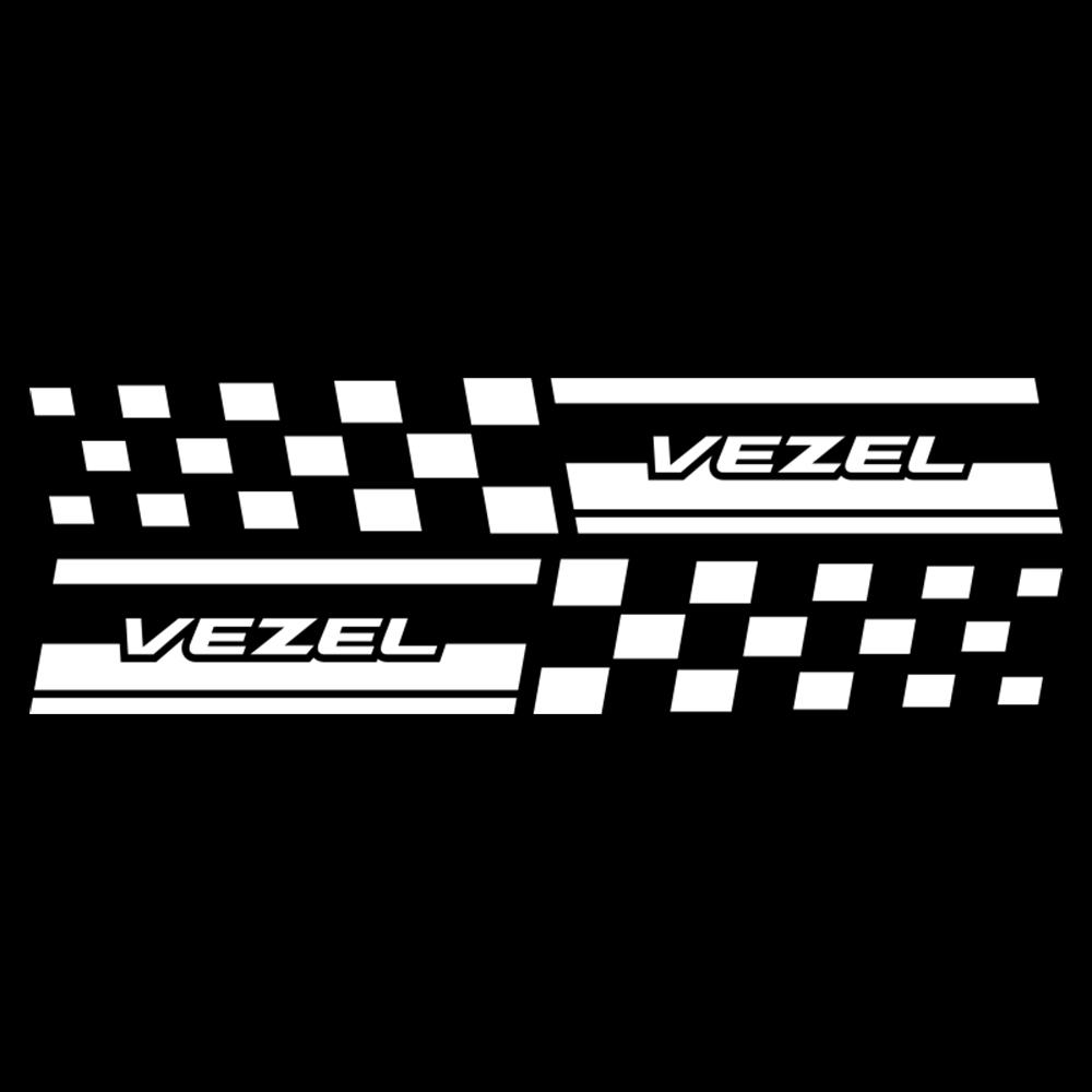 2PCS Car Styling Column Decals Window B Pillars Decorative Stickers For Honda Fit Civic Jazz CITY Accord CR-Z VTEC Vezel Insight