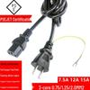Japanese Standard PSE Power Cord, 3-Pin 3-Core (0.75, 1.25, 2.0 Mm²), 2-Pin with Ground Cloverleaf Tail