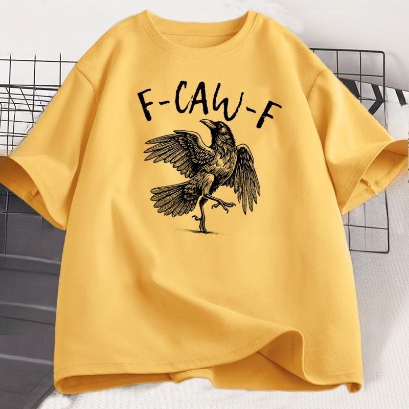 

Funny Crow TShirt Black Raven Lover T Shirt Gothic Short Sleeve Tee Fashion Graphic T Shirts Tops Women Clothing Streetwear 4XL