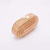 New Women's Bag Fashion Rattan Evening Wedding Acrylic Clutch Shoulder Crossbody Bags 2025 Luxury Woman Items Knit