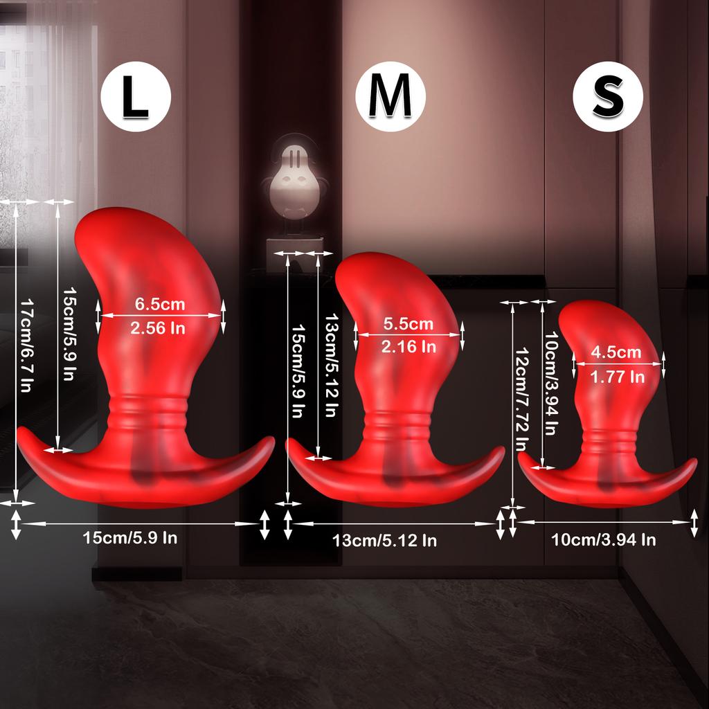 Wearable Huge ButtPlug Large Anal Plug G Spot Prostate Stimulation  Massage Anal Dilator Glitter Adult Sex Toys for Women & Men