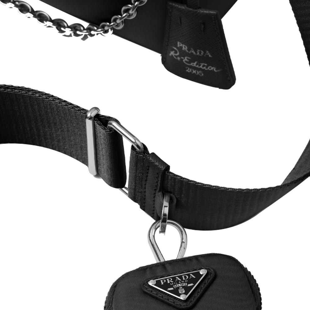 PRADA Re-Edition 2005 Shoulder Bag Nylon Black 1BH204-R064-F0002-V-V9L