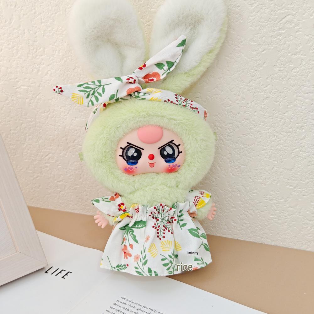 Macaron Little Rabbit Doll Clothes: Cute Pendant, Outfit for 3-Year-Old, Blind Box Edition
