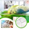 Transparent Bird Feeding Bowl Prevent Scattering Bird Bath Hanging Parrot Feeder  Easy To Clean