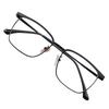 Half-Frame Glasses, Men'S Black-Frame Frames, Eyebrow Line, Women'S Flat Big Face, Retro Wood Grain Eyebrows, Myopia, Eye Frame.