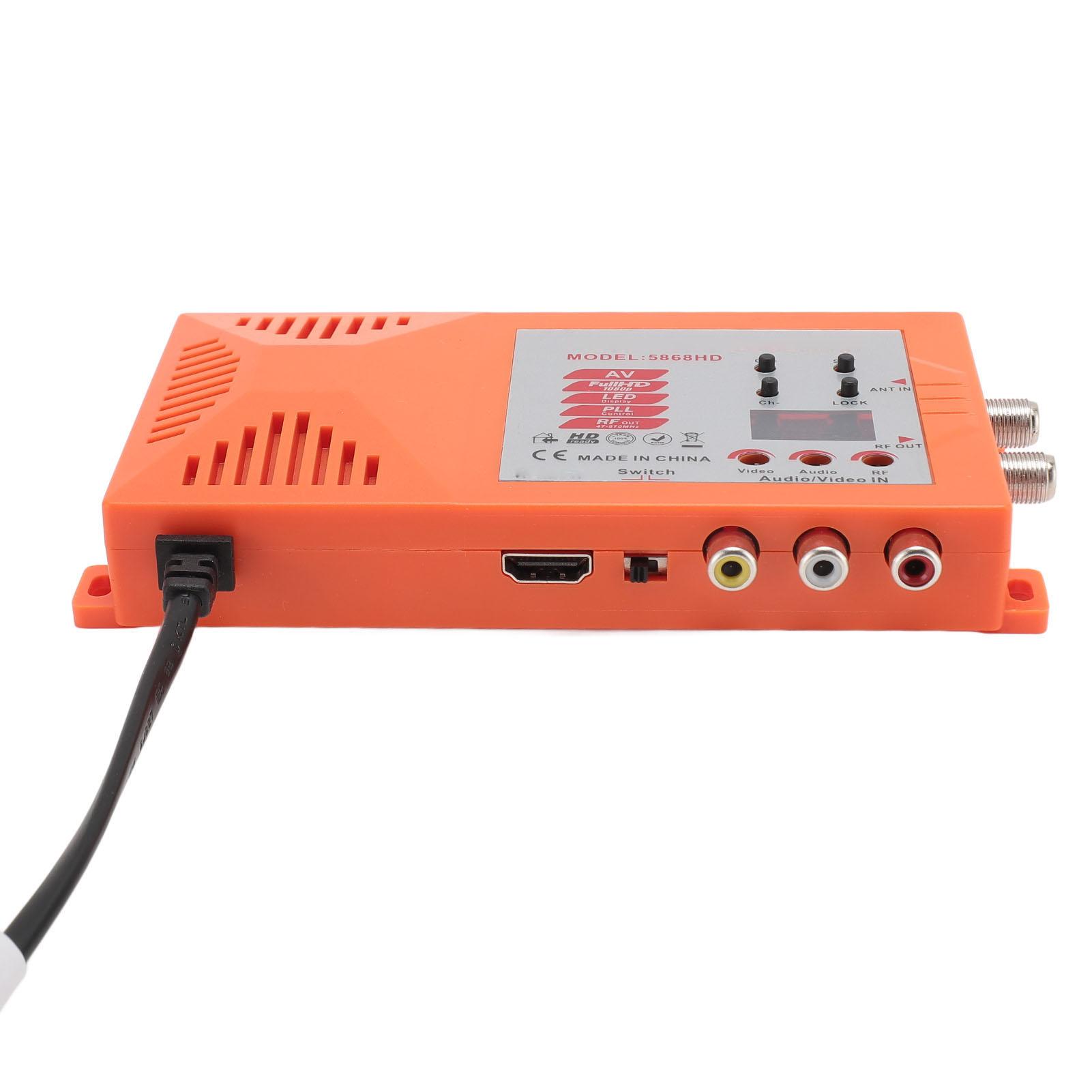 

Интерфейс мультимедиа HD AV в RF модулятор PAL NTSC HD 1080P коаксиальный RF модулятор с антенным портом EU Plug