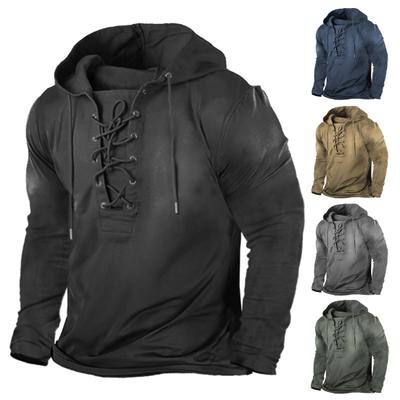 Men Hoodie Washed Warm Soft Casual Spring T-shirt Male Clothes