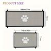 Extra Long  Mesh Dog Cat Gate | Tall Free Standing Pet Barrier with Door for Indoor & Outdoor Use