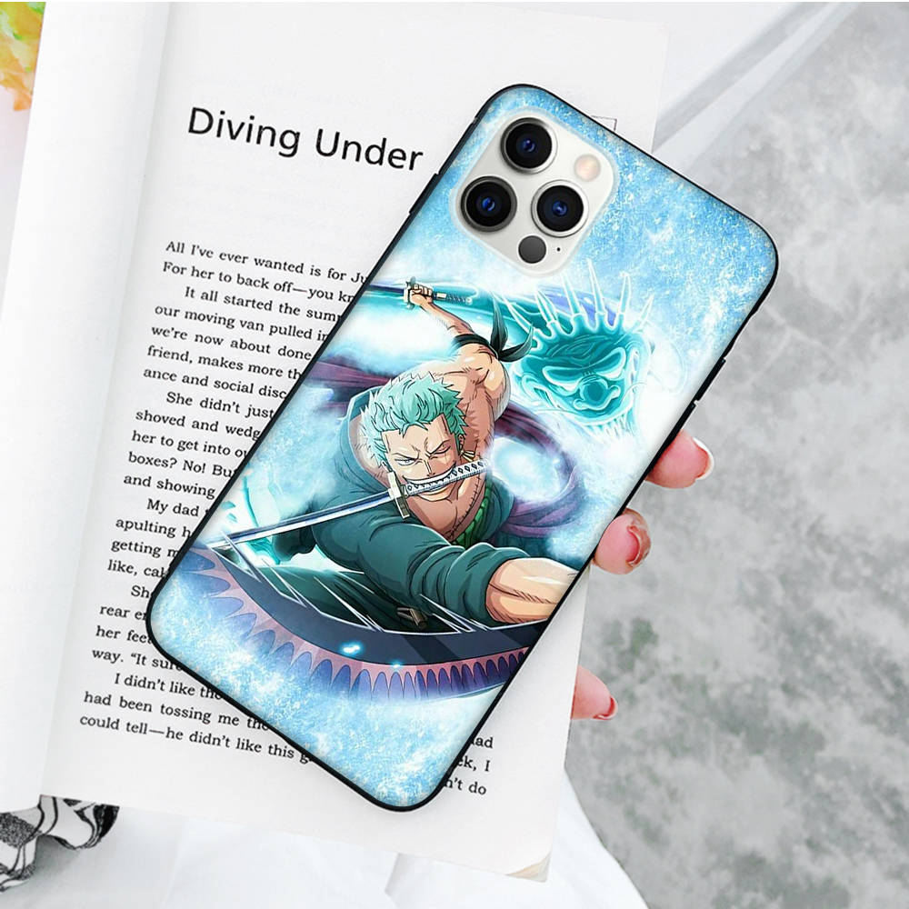 JW67 Robin Zoro Black Soft Case for iPhone 16 15 Plus 14 13 Pro 8 SE XR XS Max P30 Nova 5T Y5P Y6 Y7 Y8P Y9 Realme C30 C33 C31 VIVO Y36 V27