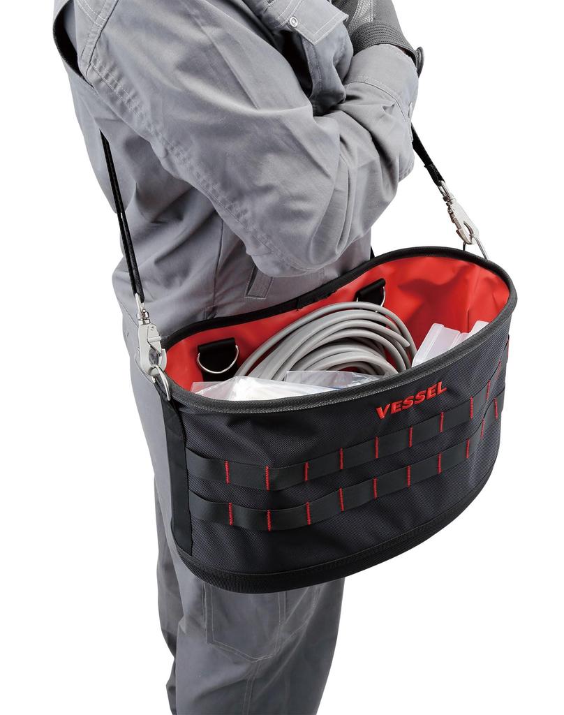 VESSEL Tough Fit Bucket L Electrician's Bucket with Hook TBK-400