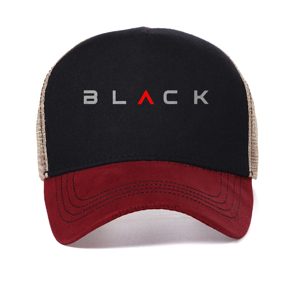 New Men's Casual Sports Black Letter Print baseball cap fashion casual outdoor mesh sun hat Breathable cool snapback hats