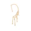 Chic Geometric Alloy Earrings With Irregular Lava Drop Design In Gold Silver And