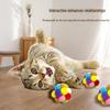 Giocattoli colorati di peluche e con campanello per gatti per l'auto-intrattenimento
