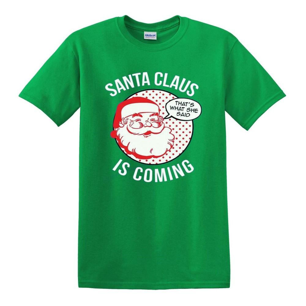 Santa Claus TShirt Xmas Gift Funny Biker Sons of Santa Christmas December Top