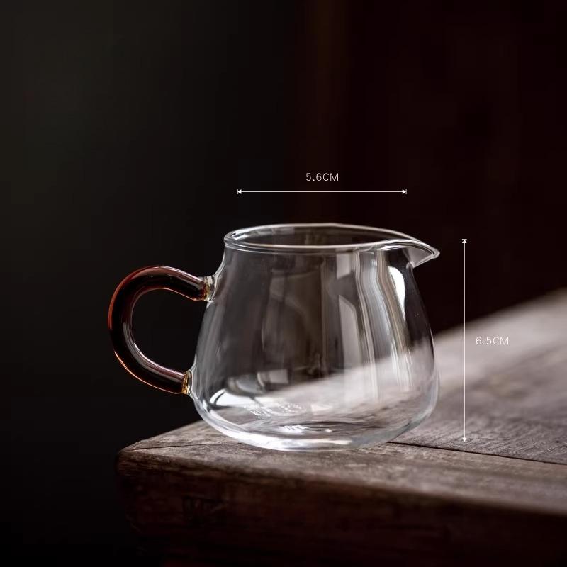 

Tea Pitcher Handmade High Borosilicate Heat Resistant Glass Tea Divider Even Cup Tea Sea for красный