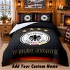 Germany National Football Team Pattern Bedding 3Pcs Set Custom Name, Bed Sheet And Pillowcases For Home Bedroom
