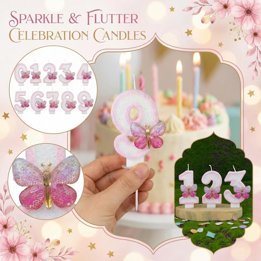 Fashion Cartoon Creative Birthday Candles Party Digital Candles