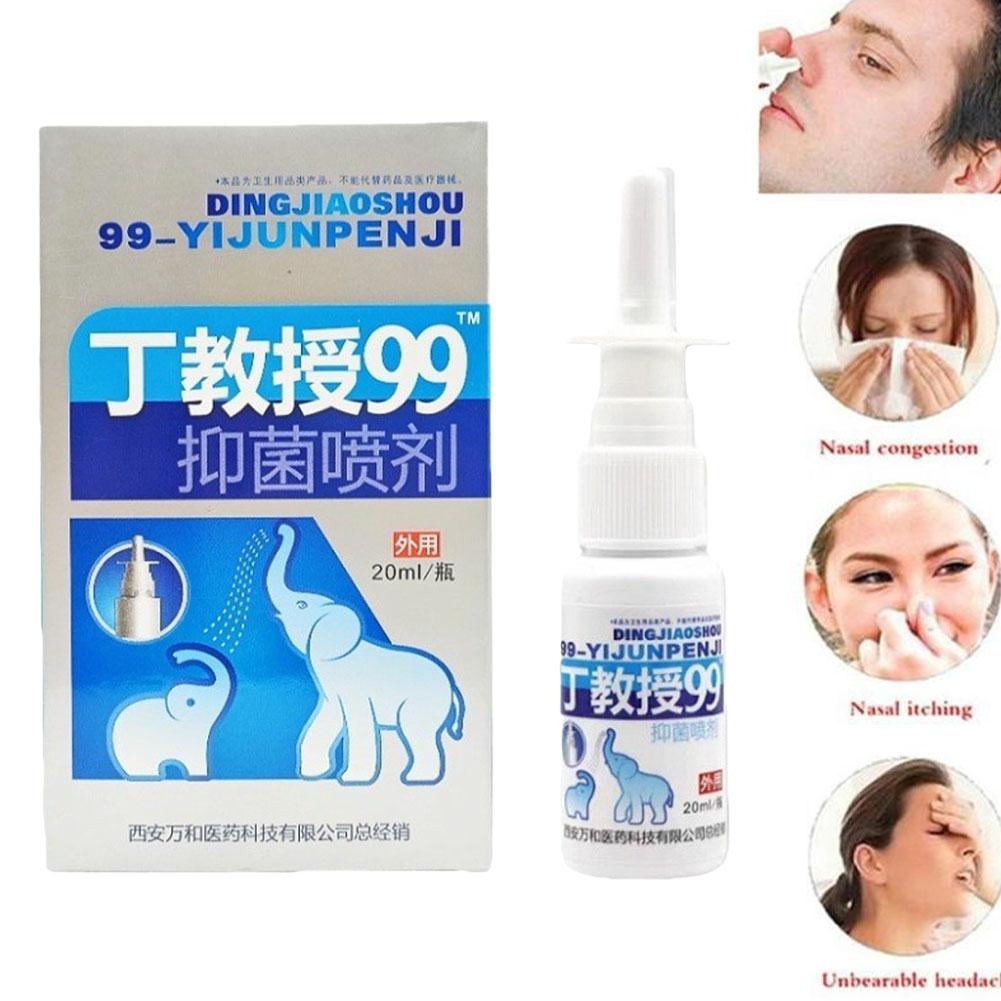 5Pcs 20ml 99 Nasal Spray Chinese Herbal Nasal Chronic Allergic Sinusitis Congestion Itchy Nose Liquid Health Care