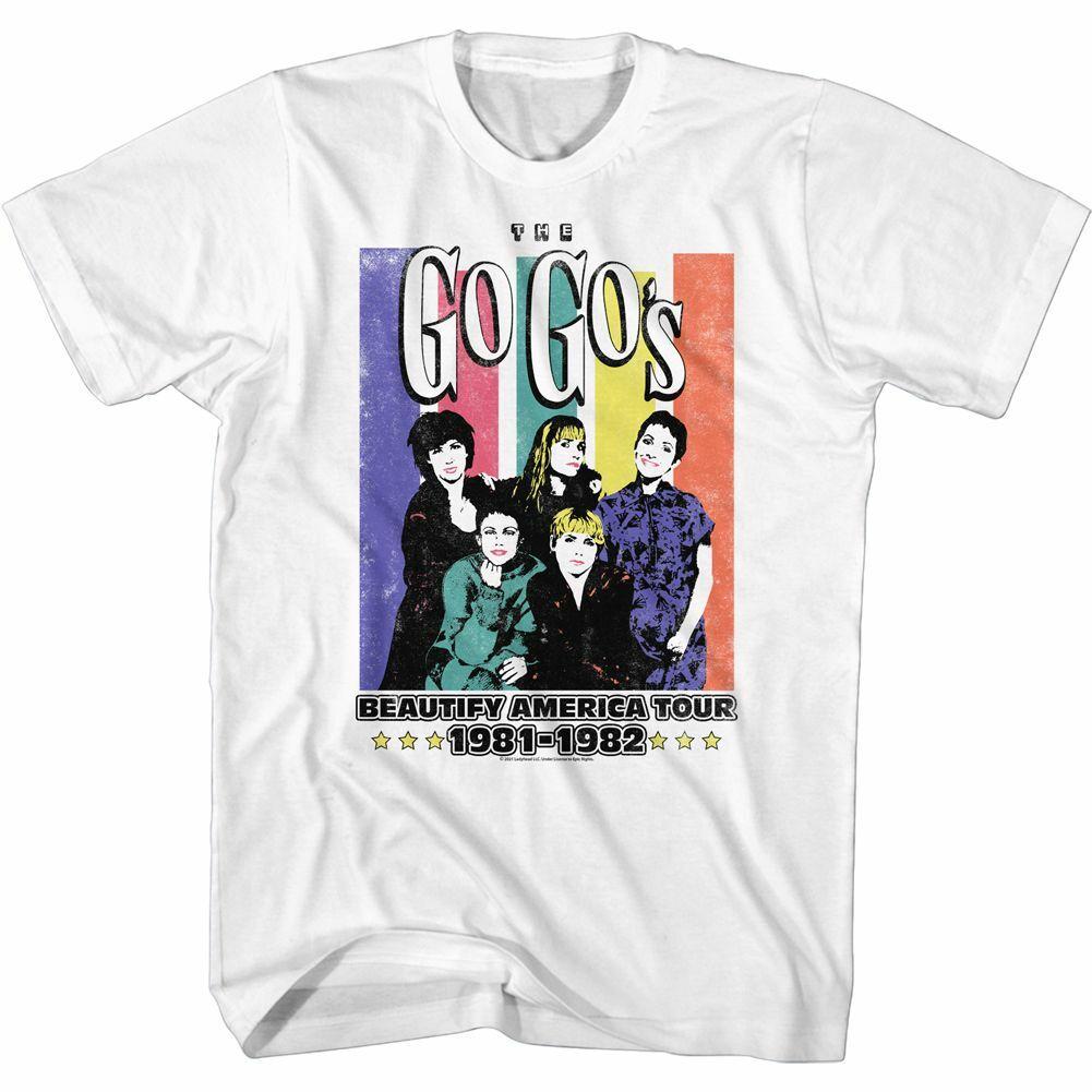The Go-Go Beauty America White Adult T-Shirt L