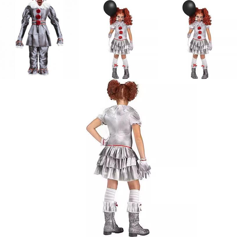 Costume di Halloween da Clown It per Giochi di Ruolo Set Bambini Vestito per Gioco di Ruolo