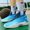 Practical basketball shoes Rubber running Casual indoor and outdoor Zhongbang luminous children's couple sole sports shoes Sneakers men
