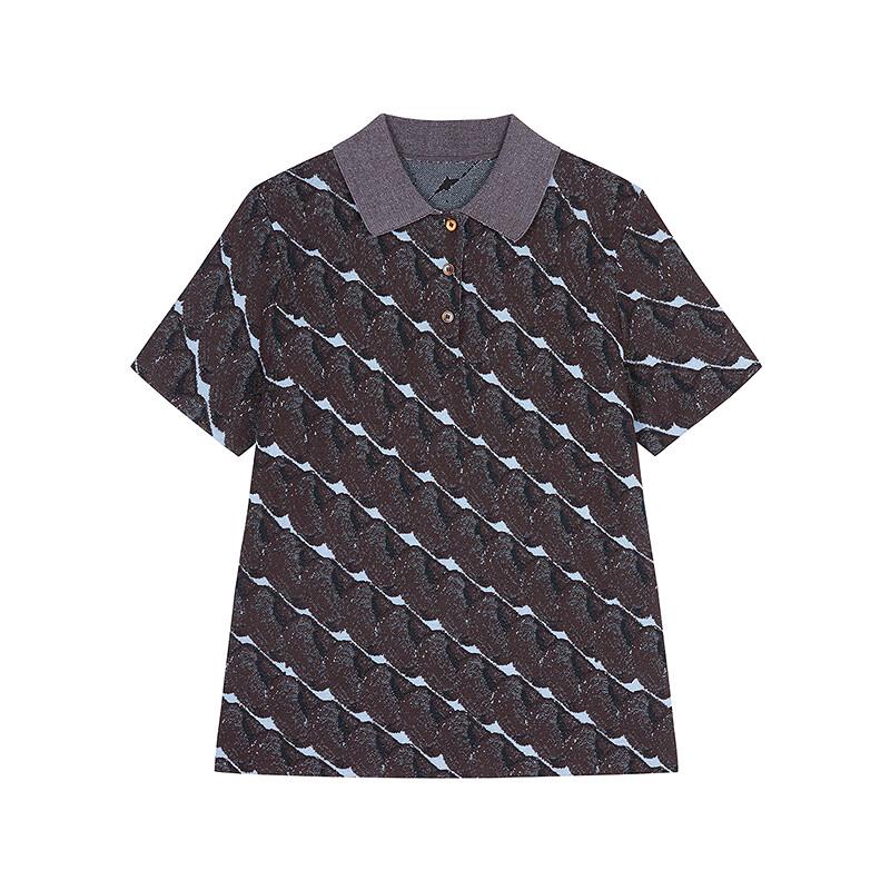 JNBY Women's 2025 Summer Polo Knit Top