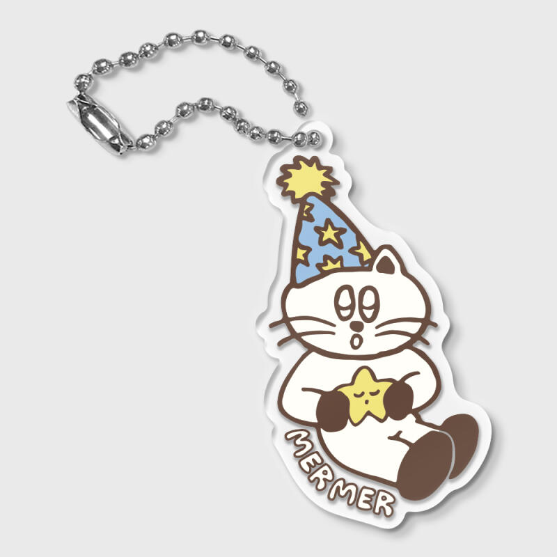 Star with Cats (key ring) Keyring