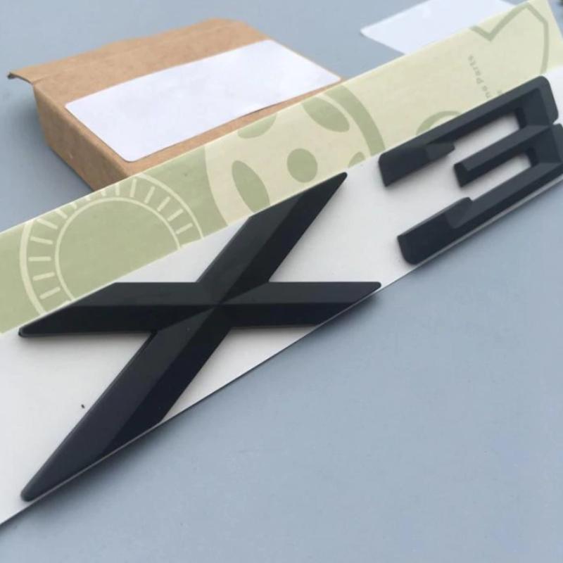 Car Rear Trunk Letter Emblem Badge Sticker Fit For X1 X3 X5 X6 GT