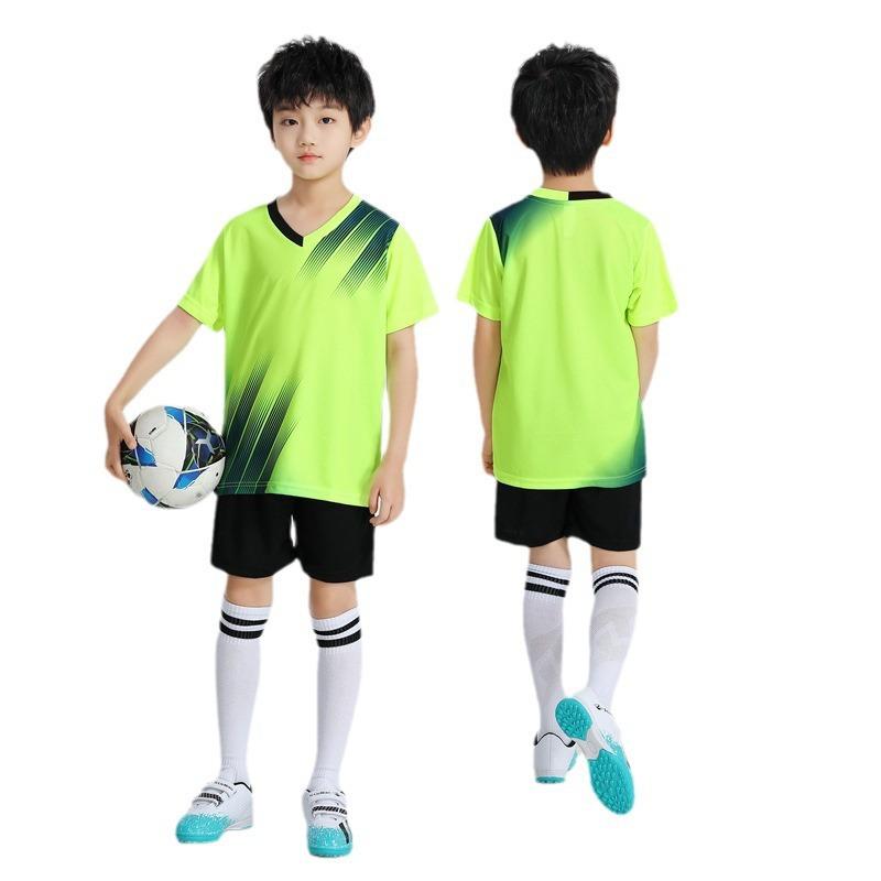 Children'S Football Jersey Short-Sleeved Suit Kindergarten Primary School Students Sports Competition Training Jersey