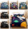 Set de lenjerie de pat Planet 3D Husă de pilotă cu imprimeu spațial Față de pernă 2/3 bucăți Textil moale pentru casa pentru camera copiilor sau camera ventilatoarelor spațiale
