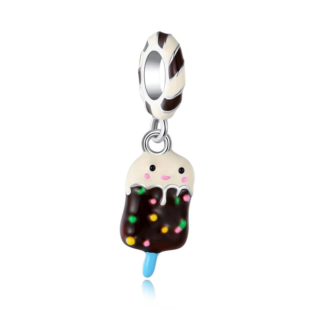 New Original Copper Summer Charms Cake Fruit Ice Cream Candy Beads For Necklace Diy Bracelet Present Jewellery