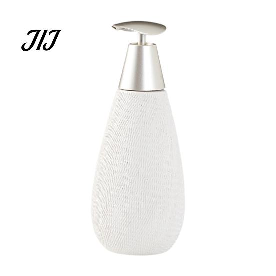 Easy Press Soap Dispenser Ceramic for Bathroom, 350/380ML Hand Bottle with Container Pump, Refillable Liquid Soap, Lotion and Shampoo Kitchen